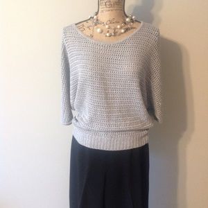 Lightweight spring sweater with a touch of sparkle